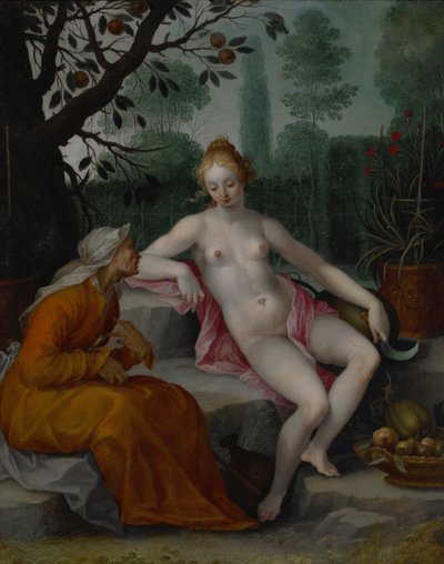 VertumnusとPomona 作： Abraham Bloemaert